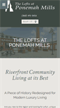 Mobile Screenshot of ponemahmills.com